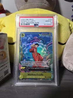 2024 ONE PIECE OP08-TWO LEGENDS TREASURE RARE #109 MONKEY D. LUFFY PSA 10 - Image 1