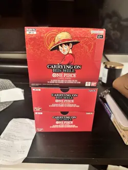 One Piece Carrying On His Will OP-13 English Booster Box Factory UNSEALED Bandai - Image 2