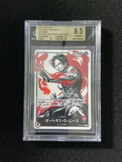 2023 One Piece Japanese Pillars Of Strength Portgas D. Ace L Par BGS 9.5 -SV47 - Image 1