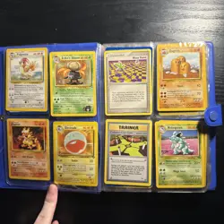 Vintage Pokemon Blue Charmander Binder 1999 with over 70 Vintage Cards And Holos - Image 4