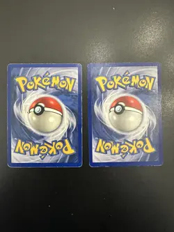 WOTC Pokemon Vintage Base Set Shadowless 2 Card Lot LP - Image 2