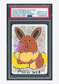 Pokemon PSA 10 AUTO AUTH Spare Card Agnes Garbowska 2023 Old Maid Japanese #1 - Image 1
