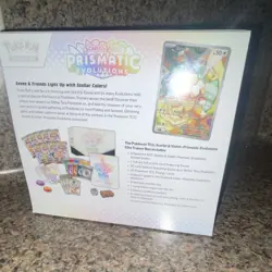Pokemon TCG Prismatic Evolutions Elite Trainer Box Eevee Promo Card - Image 3