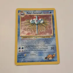 2000 Misty's Tentacruel 10/132 Holo Rare Gym Heroes Pokemon Card Played - Image 1
