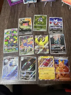 Pokemon 12 Card Rare Lot - Full Arts, Illustration Rares, Gold, Ex's, Trainers.. - Image 1