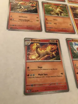 Lot of 8 Ponyta and Rapidash Pokemon Cards - Image 3
