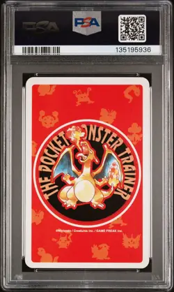 1996 POKEMON RED VERSION PLAYING CARDS 9 OF HEARTS VAPOREON PSA 9 - Image 2