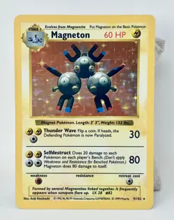 Magneton 1999 Shadowless Base Set Holo Pokemon Card Ungraded (P1) - Image 1