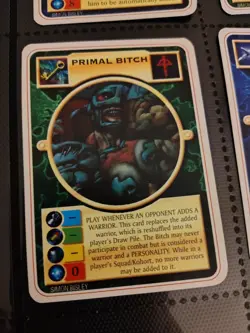 Doom Trooper card game 5 promo card CCG Golgotha,Wolfe,Throat, Prm Bitch, Hunter - Image 4