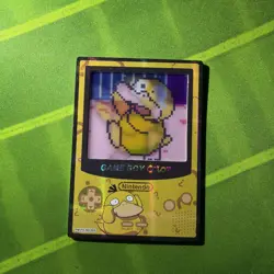 Gameboy Lenticular Psyduck Rare Eif origins 4.0 Pokemon non-TCG card - Image 1