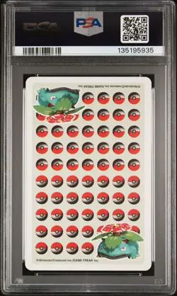 1998 POKEMON STADIUM GREEN VERSION PLAYING CARDS ACE OF DIAMONDS SNORLAX PSA 9 - Image 2