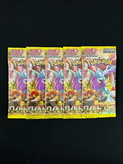 [Sealed] Wild Force SV5K Pack Pokemon Card Japanese 5 Packs - Image 2