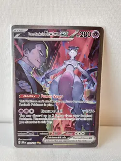 Pokemon TCG Team Rockets Mewtwo EX Full Art English Card 213/182 Destined Rivals - Image 1