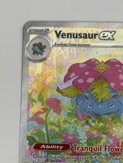 2023 Pokemon Card Venusaur ex 198/165 - Scarlet & Violet 151 Secret Rare Holo NM - Image 2