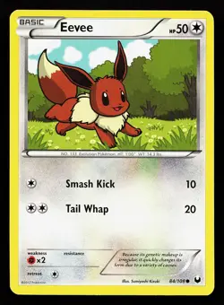 Eevee 84/108 Common Dark Explorers Pokemon Card - Image 1