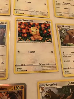 Lot Of 8 Teddiursa and Ursaring Pokemon Cards - Image 4