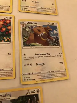 Lot Of 8 Teddiursa and Ursaring Pokemon Cards - Image 5