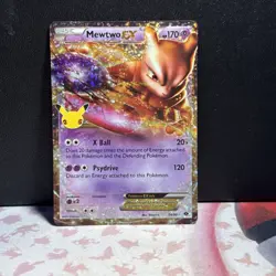 Pokemon TCG Mewtwo EX 54/99 Celebrations Classic Collection Holo Card - Image 1