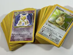 Vintage Pokemon Card Lot MP - HP Wotc 107 Cards Holo Shadowless Base Set - Image 1