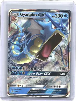 Gyarados GX Pokemon Card - Hidden Fates - SM 212 - Full Art Black Star Promo NM - Image 1