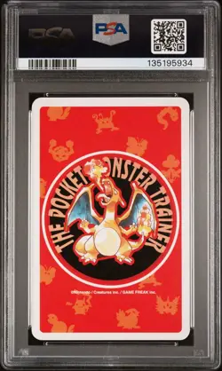 1996 POKEMON RED VERSION PLAYING CARDS JACK OF SPADES RED PSA 9 - Image 2