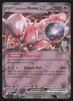 SV: Scarlet & Violet Promo Cards Team Rocket's Mewtwo ex #216 Promo Pokemon Card - Image 1