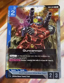 Gundam Card Game Guncannon GD01-004 R Single - Image 1