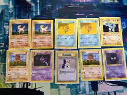 Pokemon 10 Card shadowless Lot - Image 1