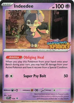 Pokemon Indeedee - Holo SV: Scarlet & Violet Promo Cards #154 NM - Image 1