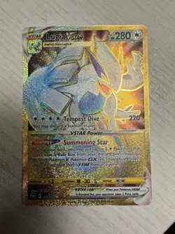 Pokemon TCG Lugia VSTAR Gold Secret Rare Card 211/195 NM - Image 1
