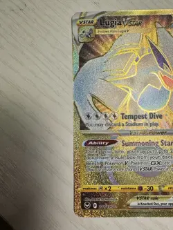 Pokemon TCG Lugia VSTAR Gold Secret Rare Card 211/195 NM - Image 2
