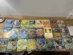 25x Jumbo Pokemon Card Collection Lot Full Arts Sir Holos Celebrations Binder - Image 1