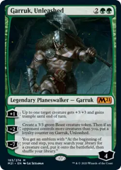 Garruk, Unleashed - Foil x1 Magic the Gathering 1x Magic 2021 mtg card - Image 1