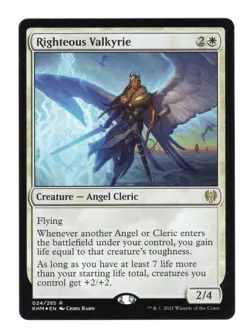 Righteous Valkyrie - Foil #024/285 (NM) Kaldheim Magic MTG English - Image 1