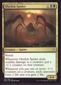 Obelisk Spider - Hour of Devastation - Rare - Magic MTG LP - Image 1