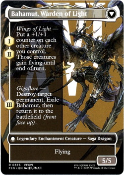 Dion, Bahamut's Dominant (Borderless) - 0376 - Final Fantasy - MTG - NM/M - Image 2