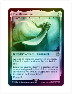 1x The Masamune, Foil, Magic the Gathering MTG NM - Image 1