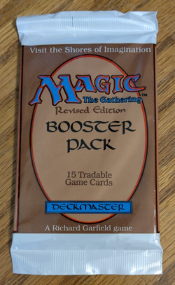 MTG - Revised Booster Pack - Magic the Gathering, Factory Sealed 1994 - Image 1