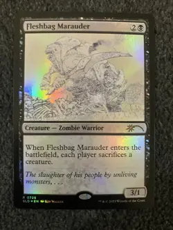 Magic MTG - Fleshbag Marauder (00725) (Sketch Showcase) Foil - Secret Lair Drop - Image 1