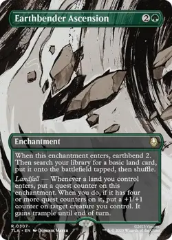 MTG - Earthbender Ascension - Borderless #307 - Avatar: The Last Airbender NM - Image 1