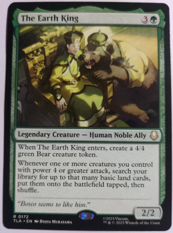 MTG Magic The Gathering - The Earth King - TLA (#172) REG NM - Image 1