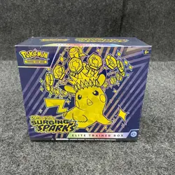 Pokemon Scarlet & Violet Surging Sparks Elite Trainer Box, Box has Dents - Image 1