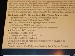 Pokemon TCG : SHINING FATES - Elite Trainer Box (SEALED) ETB - Image 3