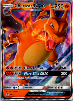 Charizard GX SM211 Promo SM Black Star Promos Pokemon NM - Image 1