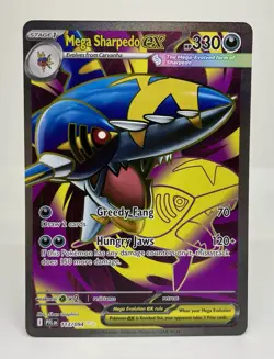 Pokemon TCG Phantasmal Flames Full Art Mega Sharpedo EX 113/094 Near Mint NM - Image 1