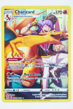 2022 POKEMON TCG SWORD & SHIELD LOST ORIGIN TG03/TG30 FULL ART CHARIZARD POKEMON - Image 3