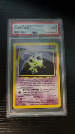 2001 POKEMON NEO REVELATION #3 CELEBI-HOLO PSA 2 - Image 1