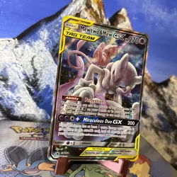 Mewtwo & Mew GX - SM191 Pokemon SM Promo - Holo ✨ - Image 3