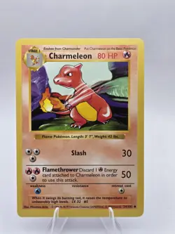 Pokemon TCG English Charmeleon Shadowless 24/102 Base Set - LP - Image 1