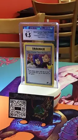 Pokemon Celebrations HERE COMES TEAM ROCKET CGC 9.5 Gem Mint Holo 15/82 - Image 1